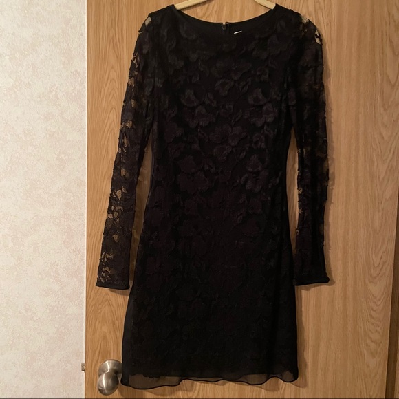 Black Lace Diane Von Furstenberg Dress - Picture 3 of 5